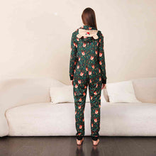 Load image into Gallery viewer, Printed Hooded Long Sleeve Jumpsuit
