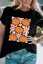 Load image into Gallery viewer, Pumpkin Flower Square Graphic Tee
