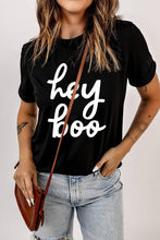 Load image into Gallery viewer, Hey Boo Wordart Graphic T-Shirt
