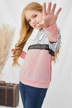 Load image into Gallery viewer, Girls Animal Print Sequined Hoodie
