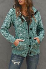 Load image into Gallery viewer, Long Sleeve Button-Up Hooded Cardigans
