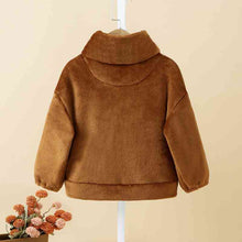 Load image into Gallery viewer, Long Sleeve Buttoned Dropped Shoulder Coat

