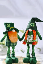 Load image into Gallery viewer, Green Saint Patrick's Day Decor Rudolph Gnomes
