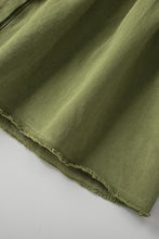 Load image into Gallery viewer, Green Snap Up Babydoll Shirt
