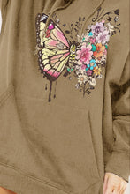 Load image into Gallery viewer, Simply Love Simply Love Full Size Butterfly Graphic Dropped Shoulder Hoodie
