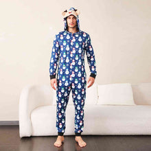 Load image into Gallery viewer, Snowman Print Hooded Jumpsuit
