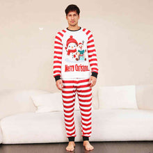 Load image into Gallery viewer, MERRY CHRISTMAS Graphic Top and Striped Pants Set
