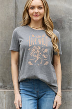 Load image into Gallery viewer, Simply Love Simply Love Full Size LIVE WILD ROAM FREE Graphic Cotton Tee
