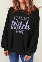 Load image into Gallery viewer, RESTING Witch FACE Graphic Pullover Sweatshirt
