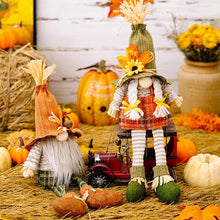 Load image into Gallery viewer, Thanksgiving Harvest Season Maple Leaf Sombrero Gnome Ornament
