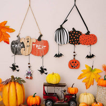 Load image into Gallery viewer, Halloween Decorations Wooden Pumpkin Hanging Ornaments
