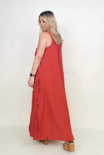 Load image into Gallery viewer, Davi &amp; Dani Ruffle Detail Midi Sundress (Without Belt)
