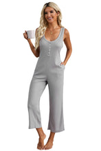Load image into Gallery viewer, Pocketed Thermal Sleeveless Jumpsuit
