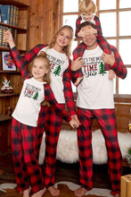Load image into Gallery viewer, Slogan Graphic Top and Plaid Pants Set
