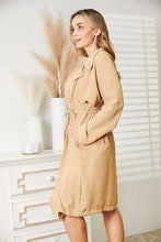 Load image into Gallery viewer, Culture Code Full Size Tied Trench Coat with Pockets
