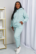 Load image into Gallery viewer, Zenana Full Size Drawstring Drop Shoulder Hoodie and Joggers Set
