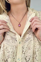 Load image into Gallery viewer, Melania Clara Rainbow Gunmetal Necklace
