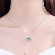 Load image into Gallery viewer, Wing Heart-Shaped Moissanite Pendant Necklace
