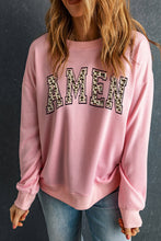 Load image into Gallery viewer, Round Neck Dropped Shoulder AMEN Graphic Sweatshirt
