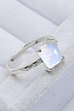 Load image into Gallery viewer, Square Moonstone Ring
