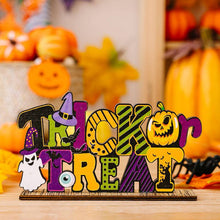 Load image into Gallery viewer, Halloween Wooden Letter Decoration Ornament
