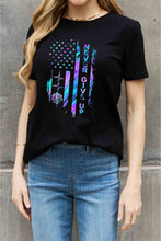 Load image into Gallery viewer, Simply Love Full Size NEVER GIVE UP Graphic Cotton Tee
