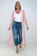 Load image into Gallery viewer, Zenana "Eden" Mesh Long Sleeve Duster Kimono
