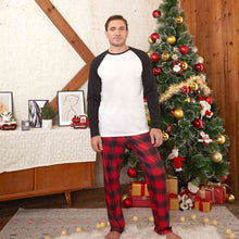 Load image into Gallery viewer, Raglan Sleeve Top and Plaid Pants Set
