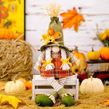 Load image into Gallery viewer, Thanksgiving Harvest Season Maple Leaf Sombrero Gnome Ornament

