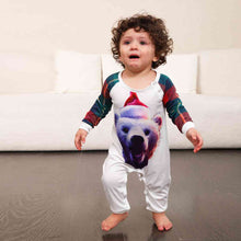 Load image into Gallery viewer, Graphic Round Neck Long Sleeve Jumpsuit
