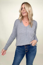 Load image into Gallery viewer, Zenana Front Seam Light Knit Sweater
