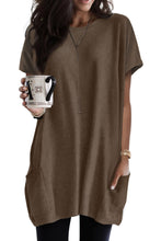 Load image into Gallery viewer, Side Pockets Short Sleeve Tunic Top
