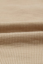 Load image into Gallery viewer, Crewneck Buttons Ribbed Knit Long Sleeve Top
