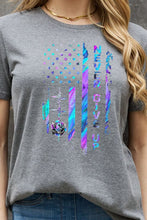 Load image into Gallery viewer, Simply Love Full Size NEVER GIVE UP Graphic Cotton Tee
