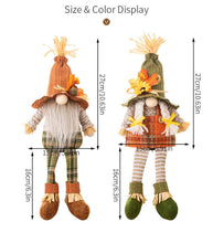 Load image into Gallery viewer, Thanksgiving Harvest Season Maple Leaf Sombrero Gnome Ornament
