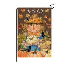 Load image into Gallery viewer, Fall Harvest Theme Printed Garden Flag
