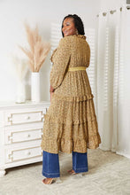Load image into Gallery viewer, HEYSON Full Size Tie Front Ruffled Duster Cardigan
