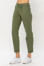 Load image into Gallery viewer, Judy Blue "Jessie" High Waist Olive Green Denim Jogger
