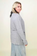 Load image into Gallery viewer, Zenana Long Sleeve Popcorn Sweater Cardigan with Pockets
