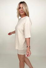 Load image into Gallery viewer, Ribbed Relaxed Fit Two Piece Bike Short Set
