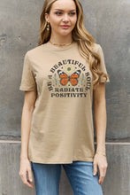 Load image into Gallery viewer, Simply Love Full Size BE A BEAUTIFUL SOUL RADIATE POSITIVITY Graphic Cotton Tee
