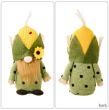 Load image into Gallery viewer, Thanksgiving Harvest Corn Hat Floral Gnome Ornaments
