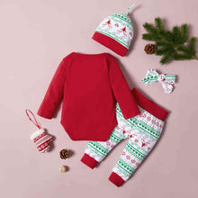 Load image into Gallery viewer, MY FIRST CHRISTMAS Graphic Bodysuit and Pants Set
