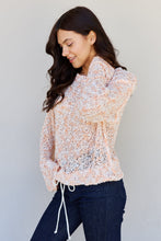 Load image into Gallery viewer, POL Summer Chills Bottom Drawstring Tunnel Sweater Top
