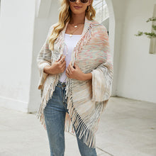 Load image into Gallery viewer, Ultra Soft Oversized Lapel Neck Batwing Sleeve Fringe Sweater Cardigan
