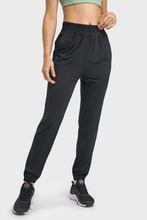 Load image into Gallery viewer, Elastic Waist Yoga Joggers with Pockets
