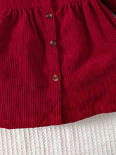Load image into Gallery viewer, Peter Pan Collar Buttoned Long Sleeve Dress
