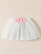 Load image into Gallery viewer, Short Sleeve Bunny Graphic Top and Bow Detail Skirt Set
