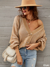 Load image into Gallery viewer, Single-breasted Knitted Cardigan
