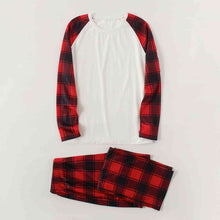 Load image into Gallery viewer, Raglan Sleeve Top and Plaid Pants Set

